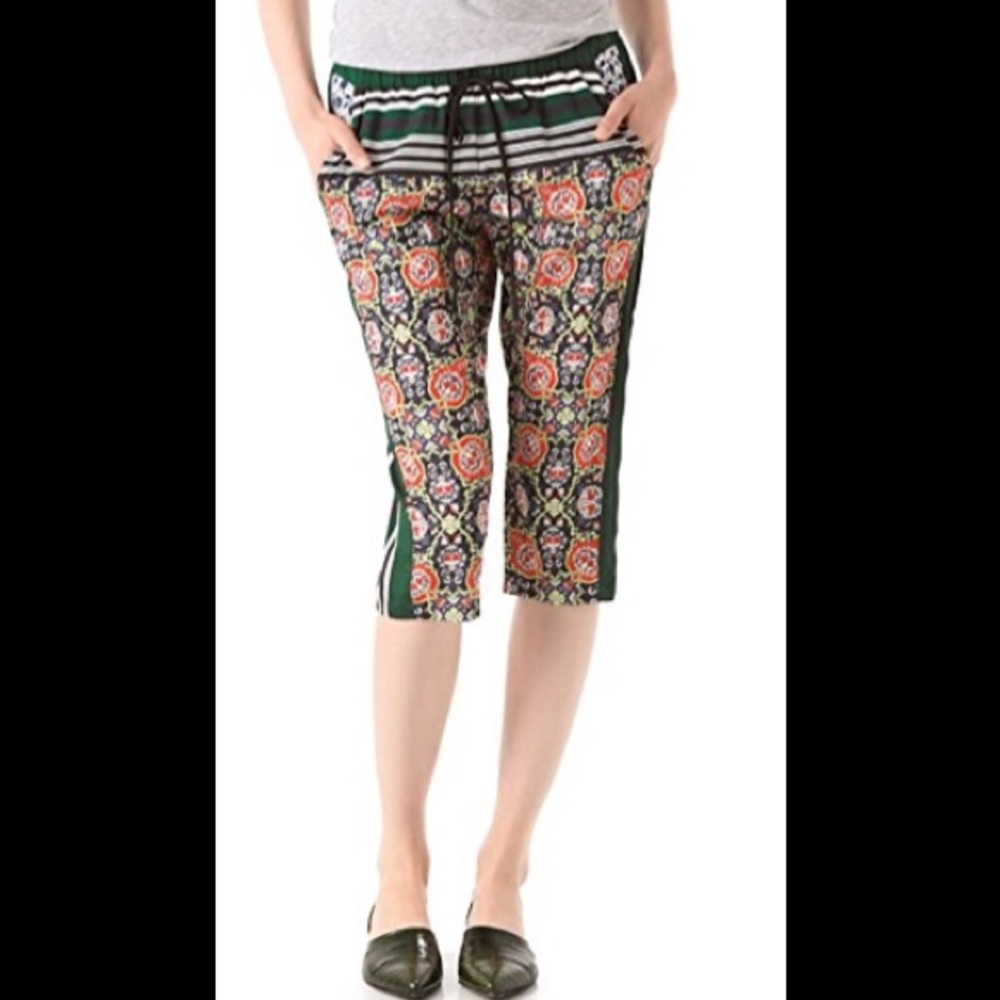 Clover Canyon Dutch Wallpaper Capri pants, large